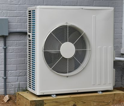 High efficiency HVAC outdoor unit (logos removed)
